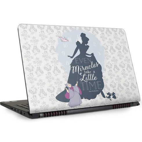 Disney Cinderella Miracles Take Time Silhouette Dell Inspiron Skin